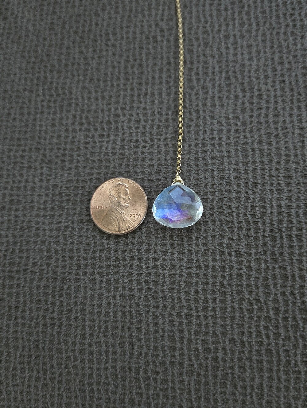 Rainbow🌈 Moonstone🌙 Y-Necklace - Picture 8 of 16